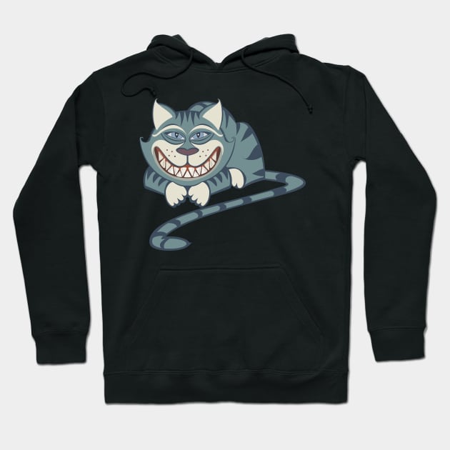 LONG-TAILED CAT WITH TOOTHY SMILE Hoodie by JeanGregoryEvans1